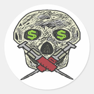 Adesivo Redondo Anti-Big Pharma