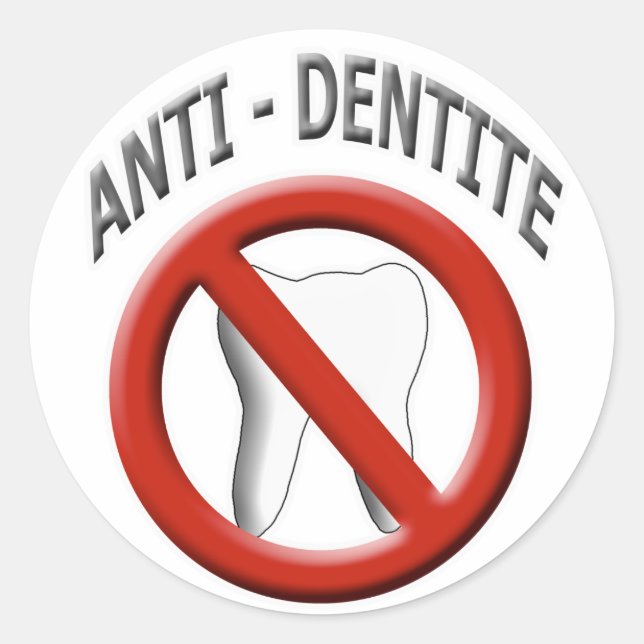 Adesivo Redondo Anti Dentite (Frente)