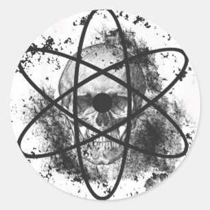 Adesivo Redondo "Anti esqueleto nuclear " *