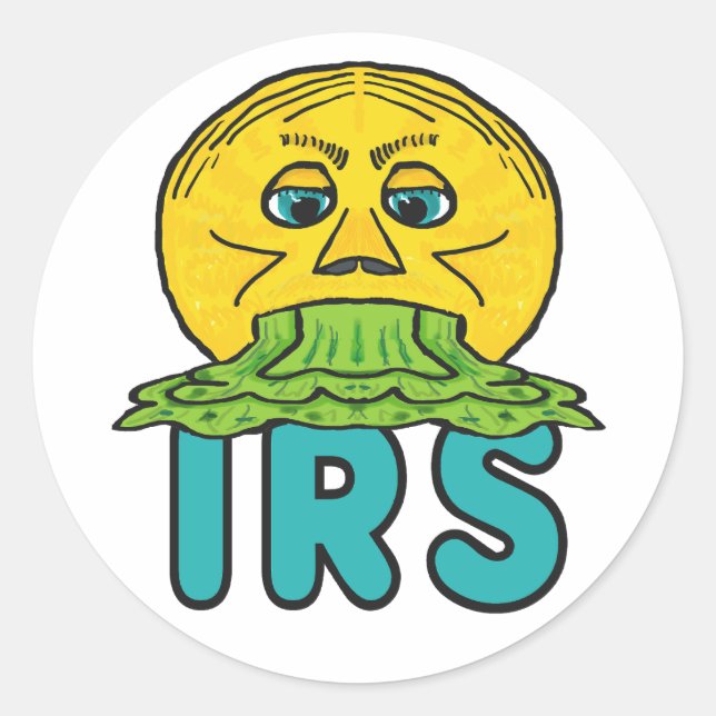 Adesivo Redondo Anti IRS (Frente)