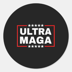 Adesivo Redondo Anti Joe Biden Ultra Maga