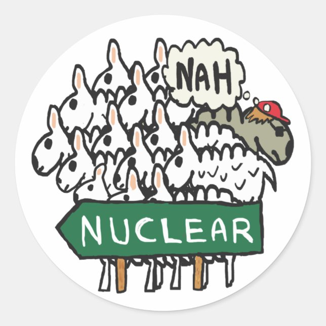 Adesivo Redondo Anti-nuclear (Frente)
