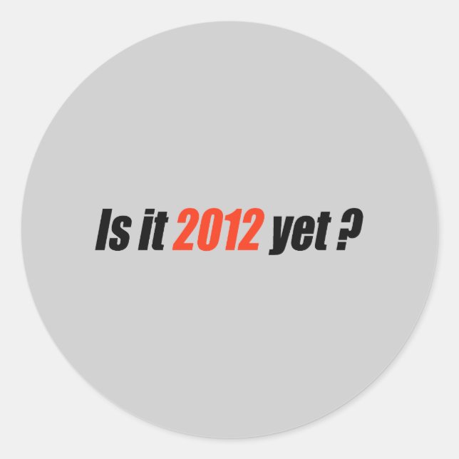 Adesivo Redondo Anti-Obama Bumpersticker - 2012 Ainda (Frente)