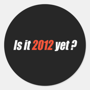 Adesivo Redondo Anti-Obama Bumpersticker - Já é 2012?