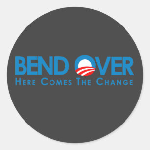 Adesivo Redondo Anti-Obama - Mudança