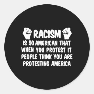 Adesivo Redondo Anti-Racismo Direitos Humanos Justiça Preta Iguald