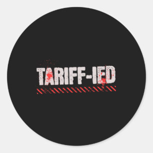 Adesivo Redondo Anti-tarifa - Políticas Anti Trump - Tarifas Impos
