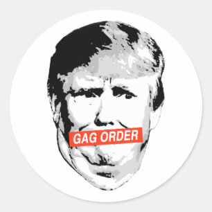Adesivo Redondo Anti-Trump