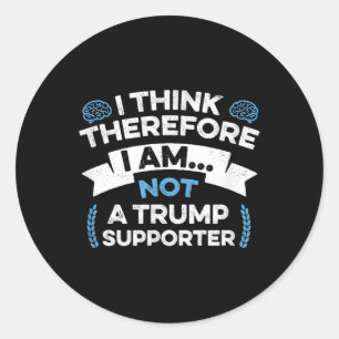 Adesivo Redondo Anti Trump 2020 Camisas &amp; Presentes Por Mek - 