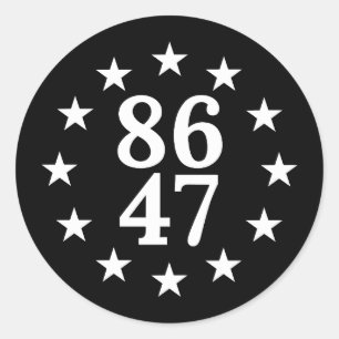 Adesivo Redondo Anti Trump 8647