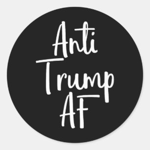 Adesivo Redondo Anti-Trump Af Shirt Resiste 45 Impeach Protest 2