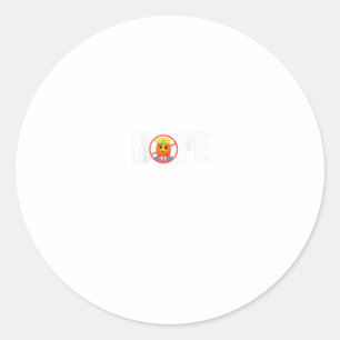 Adesivo Redondo Anti-Trump Nope Engraçado Pumpkin Voto no Dia das