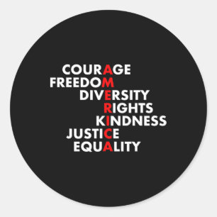 Adesivo Redondo Anti-Trump Resiste a Política