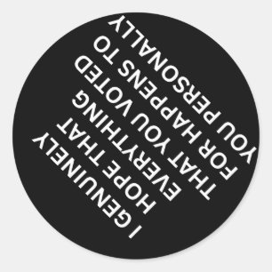 Adesivo Redondo Anti-trump Resiste Fascismo Política Anti-Repúblic