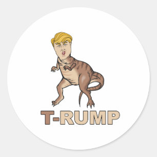 Adesivo Redondo Anti-Trump - T-RUMP - Anti-Trump -