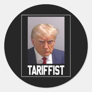 Adesivo Redondo Anti Trump Tariffist