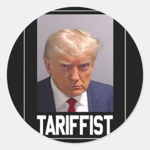 Adesivo Redondo Anti Trump Tariffist