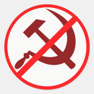 Adesivo Redondo Anticomunista