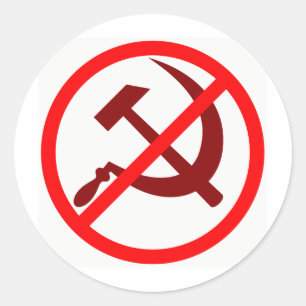 Adesivo Redondo Anticomunista