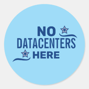 Adesivo Redondo Antipolítico de Datacenter