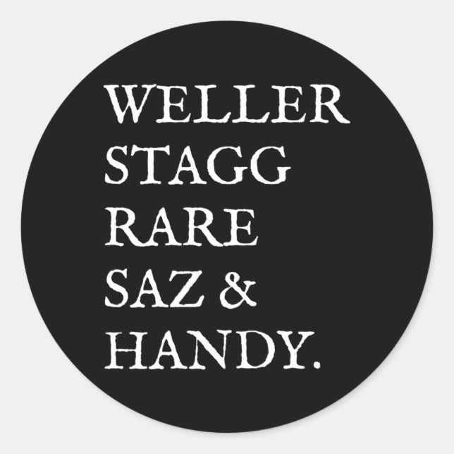 Adesivo Redondo Antique Bourbon Whiskey Por Bigshakir Btac (Frente)