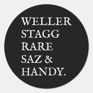 Adesivo Redondo Antique Bourbon Whiskey Por Bigshakir Btac