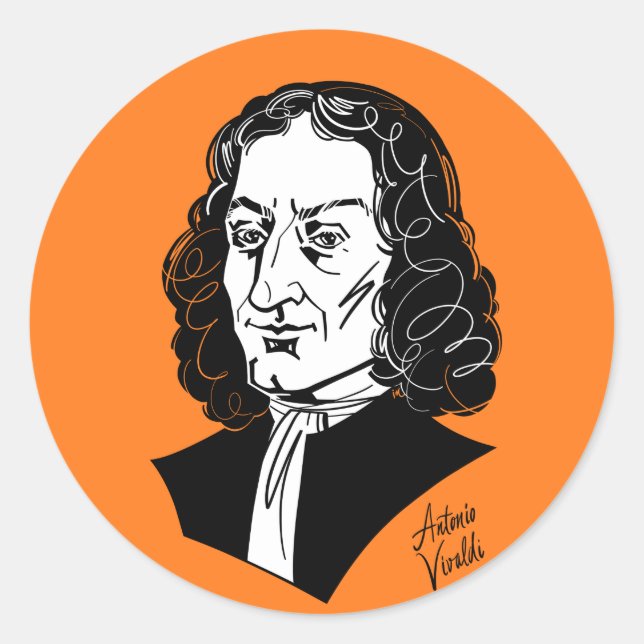 Adesivo Redondo Antonio Vivaldi (Frente)