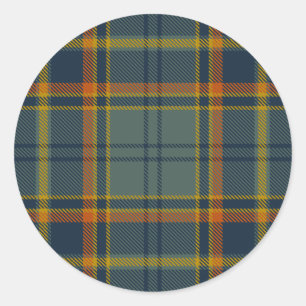 Adesivo Redondo Antrim County Irish Tartan
