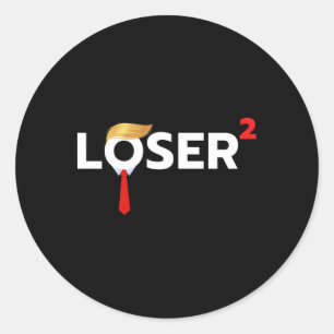 Adesivo Redondo Antropete Engraçado 2024 Não Mais Tee S