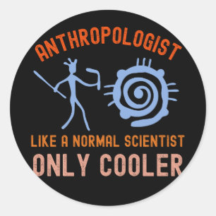 Adesivo Redondo Antropologia Forense, Antropólogo