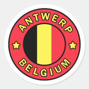 Adesivo Redondo Antuérpia Bélgica