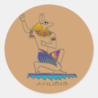 Adesivo Redondo ANUBIS - Deus Egípcio