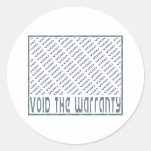 Adesivo Redondo Anular a Garantia