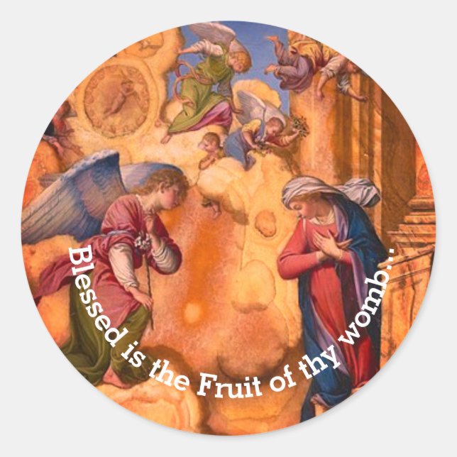 Adesivo Redondo Anunciação (Frente)