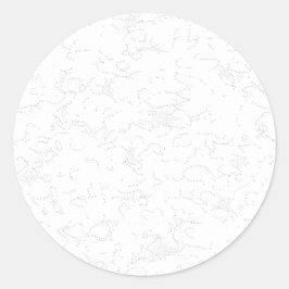 Adesivo Redondo Anúncio de Formatura Branco Elegante