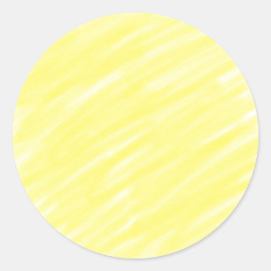 Adesivo Redondo anúncio pastel amarelo personalizado de cor sólida