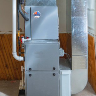 Adesivo Redondo Anúncio personalizado de empresa de HVAC Forno Uni