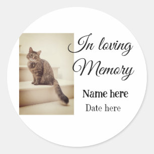 Adesivo Redondo Ao amar a memória memorial keepape adicione nome d