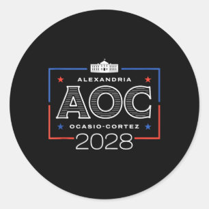 Adesivo Redondo Aoc 2028 White House Tank Top