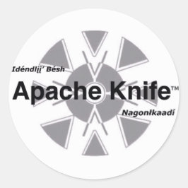 Adesivo Redondo Apache Knife™ 11 Sticker