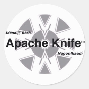Adesivo Redondo Apache Knife™ 11 Sticker