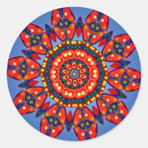 Adesivo Redondo Apache Star Sticker