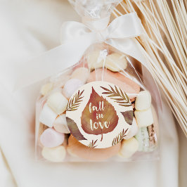 Adesivo Redondo Apaixonado | Folhas de outono