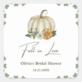 Adesivo Redondo Apaixonado pelo Chá de panela de Abóbora Verde de