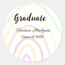 Apelido de graduação do arco-íris colorida, nome a