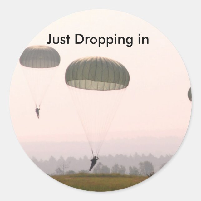 Adesivo Redondo Apenas caindo (Frente)