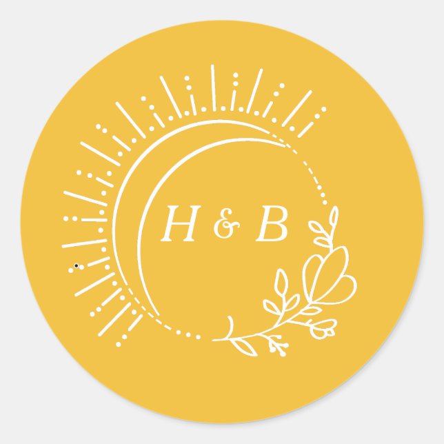 Adesivo Redondo Apenas Casamento De Pêssego Obrigado Clássico Do P (Frente)