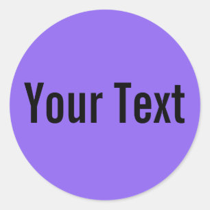 Adesivo Redondo APENAS COR   lila + texto
