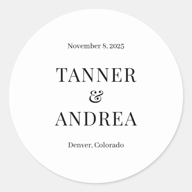 Adesivo Redondo Apenas nós, COR EDITÁVEL, Salve Os Marcadores De D (Frente)