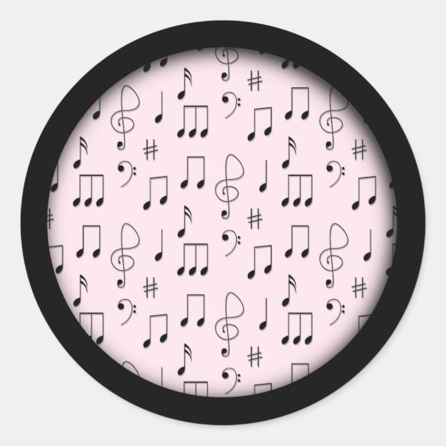 Adesivo Redondo Apenas Notei Rosa (Frente)